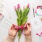 90 Pcs Gold Foil Mother's Day Stickers - 1.4" Greenery Floral Labels - Premium Self-Adhesive Seals for Gifts, Cards, and Envelopes